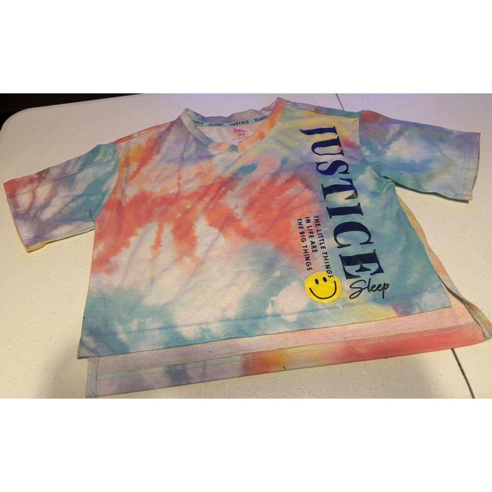 #152 - Justice Girls Tie-Dye Sleep Top Size 10